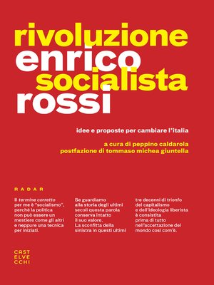 cover image of Rivoluzione socialista